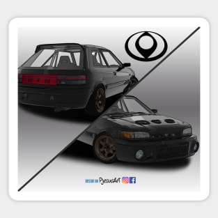 Mazda 323 Black 2 Sticker